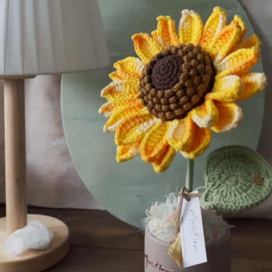 向日葵盆花 - 經典柔芯段染色 Sunflower - Soft Gradient