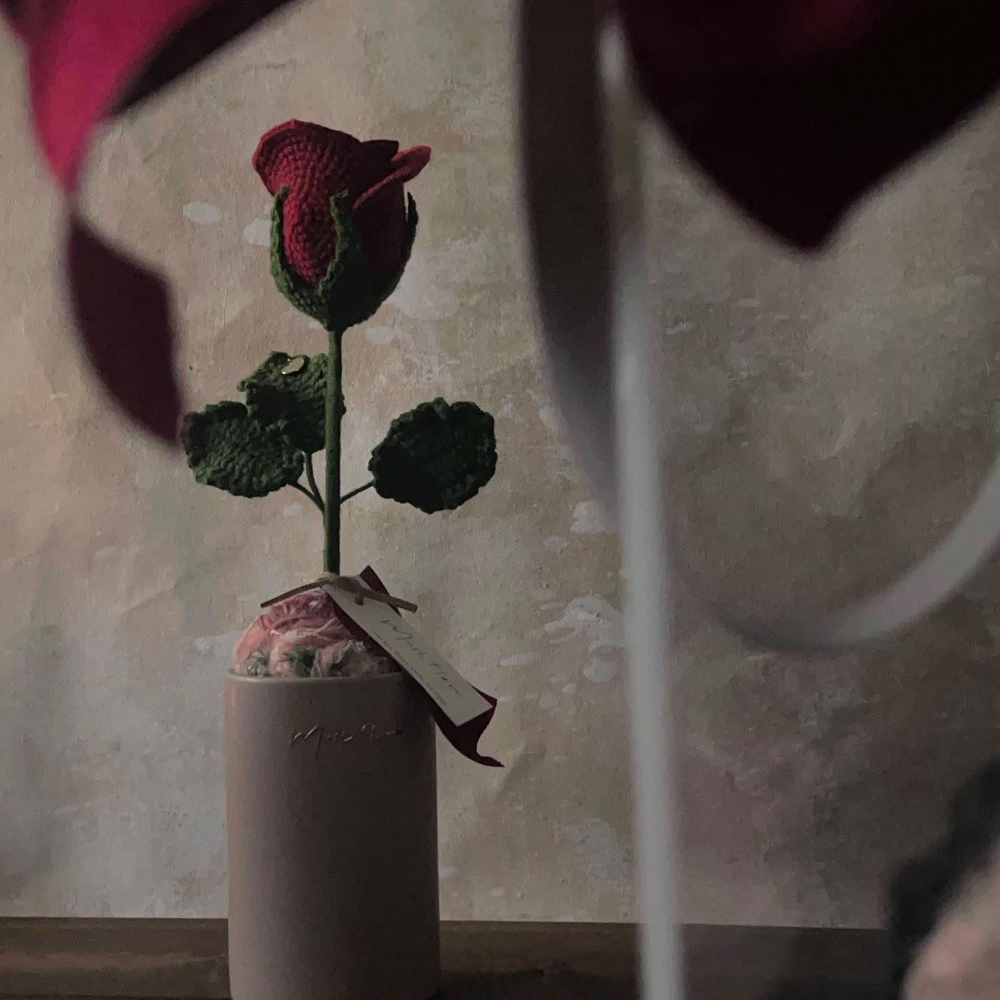經典酒紅玫瑰盆花 Rose
