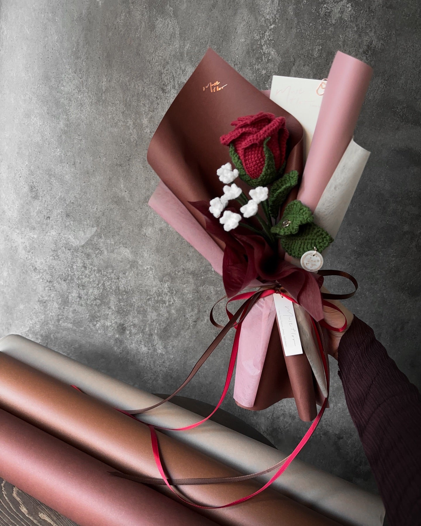 玫瑰與滿天星花束-情人節特別款(共三色) ⋆ Valentine’s Bouquet Collection