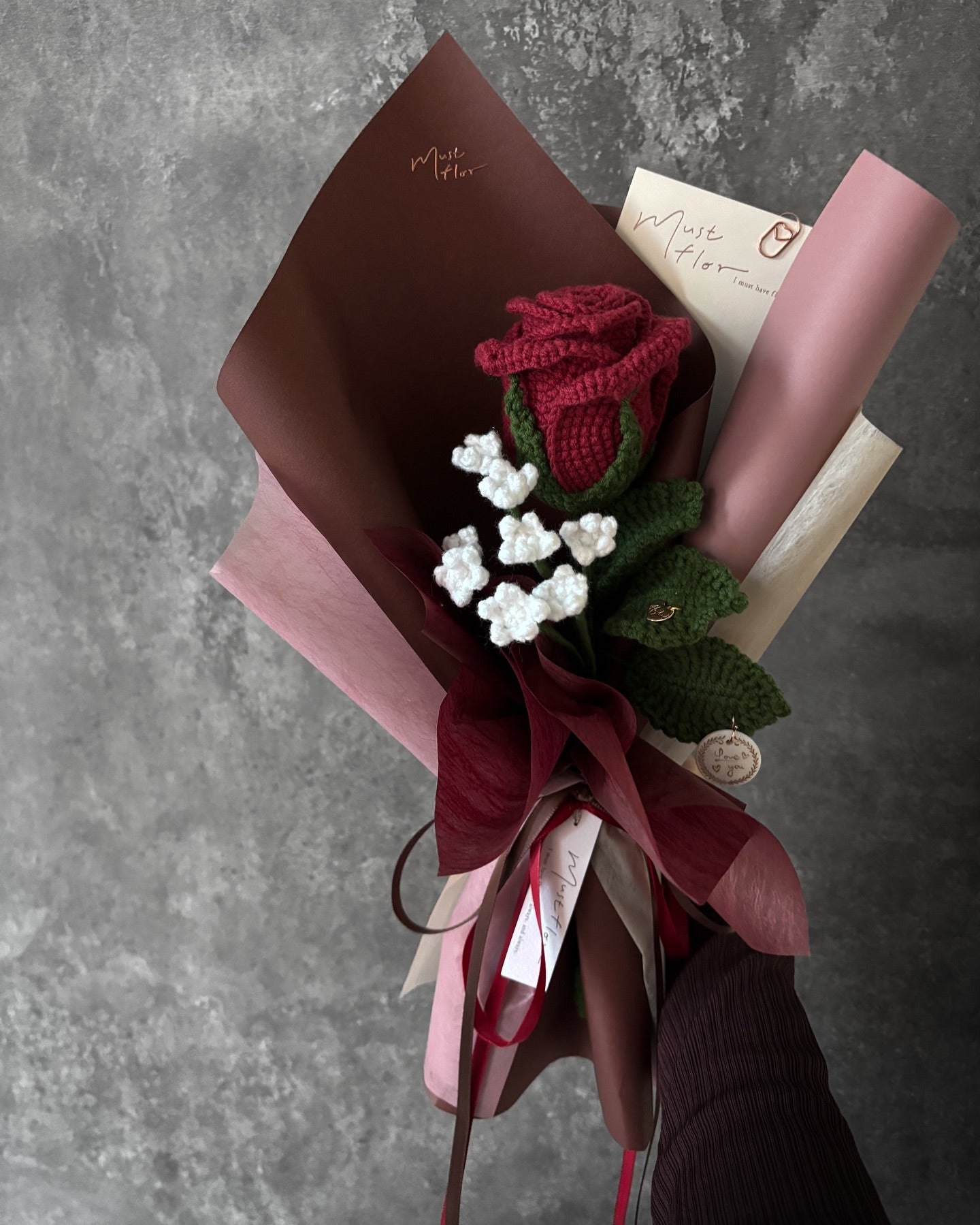 玫瑰與滿天星花束-情人節特別款(共三色) ⋆ Valentine’s Bouquet Collection