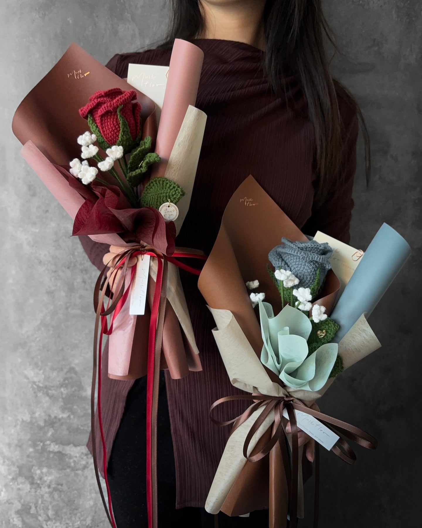 玫瑰與滿天星花束-情人節特別款(共三色) ⋆ Valentine’s Bouquet Collection