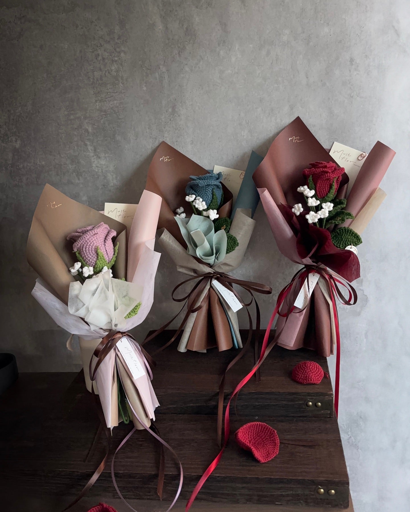玫瑰與滿天星花束-情人節特別款(共三色) ⋆ Valentine’s Bouquet Collection
