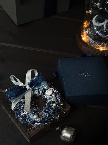 Mustflor聖誕限定 - 混色毛線鈴鐺小花圈 (新增2025新色)