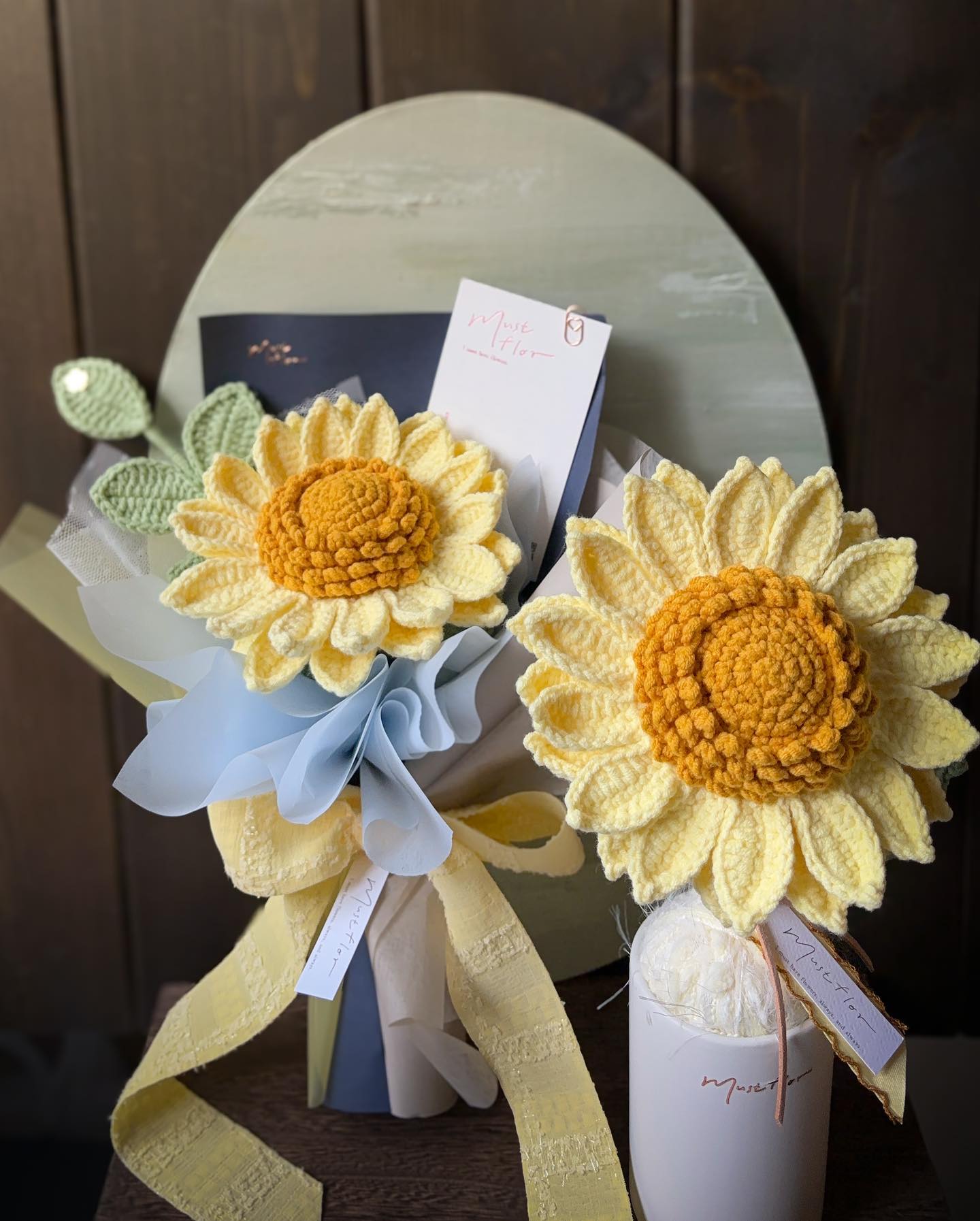 向日葵盆花 - 奶油色 Sunflower - Creamy