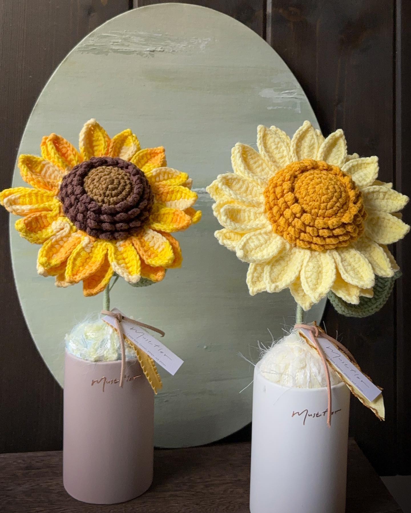 向日葵盆花 - 奶油色 Sunflower - Creamy