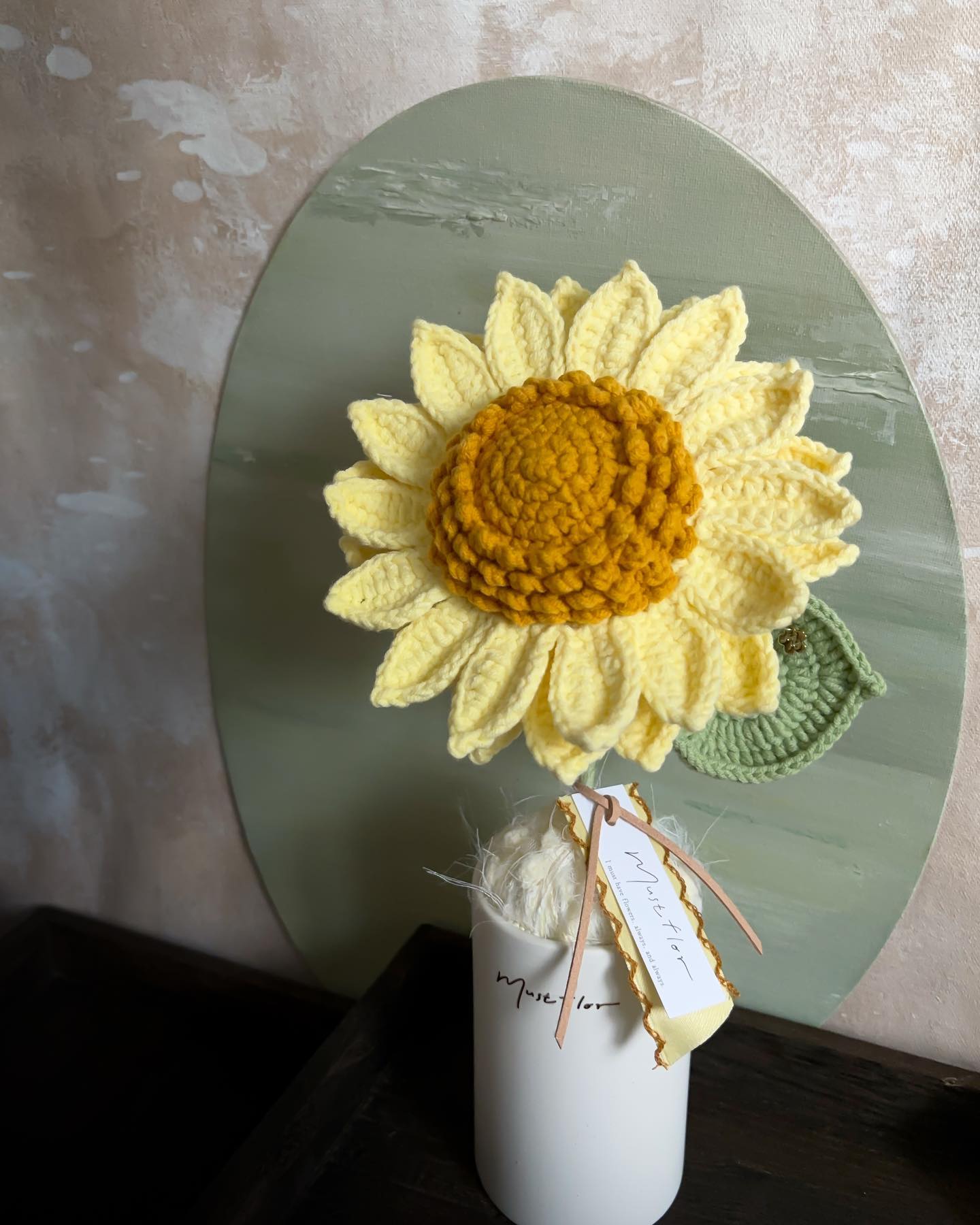 向日葵盆花 - 奶油色 Sunflower - Creamy
