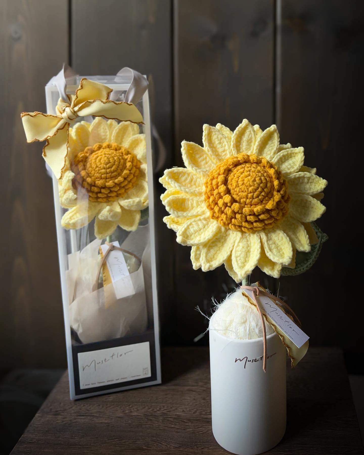向日葵盆花 - 奶油色 Sunflower - Creamy