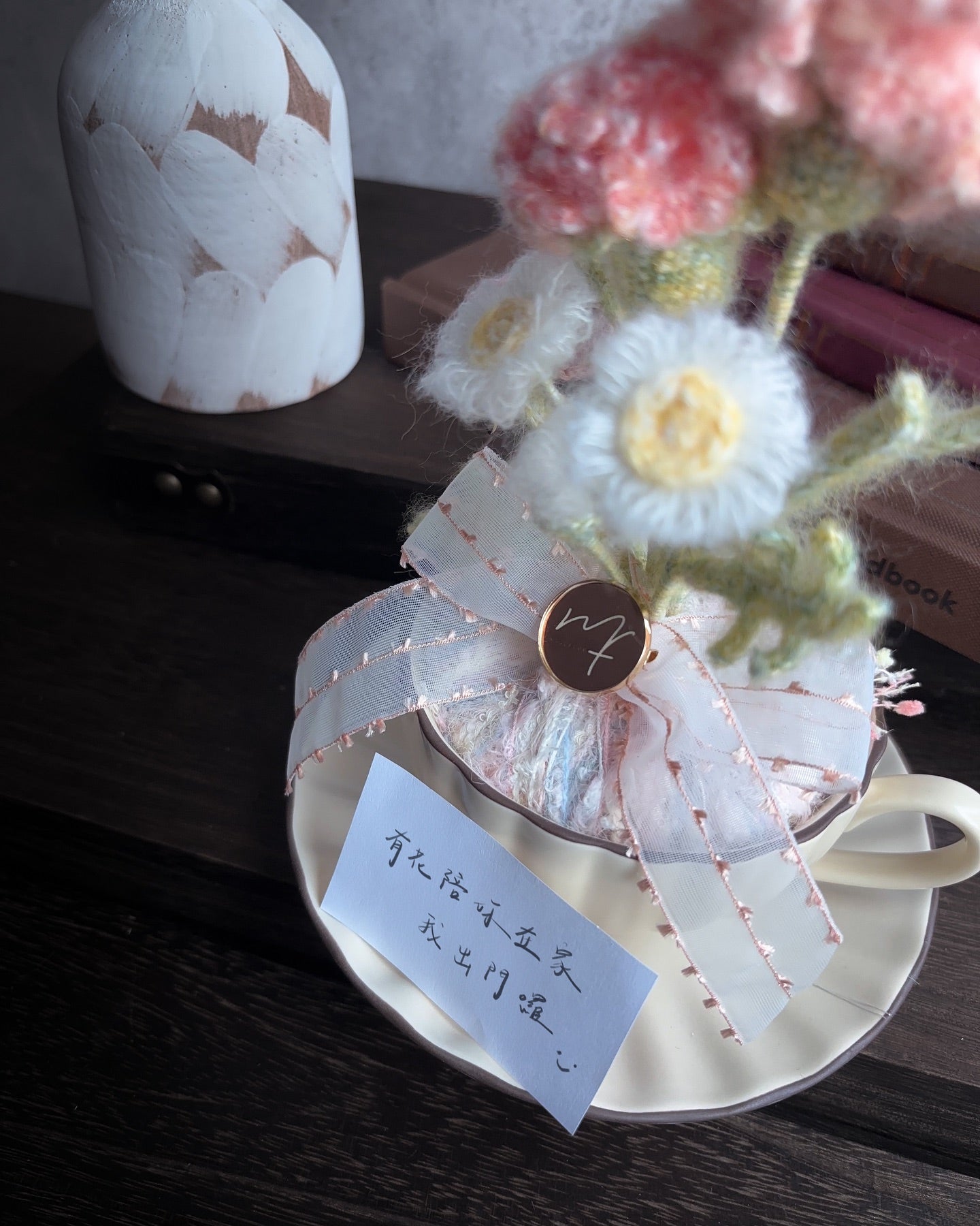 柔霧花影系列｜康乃馨午茶盆花Cloud Whisper Cup Bloom