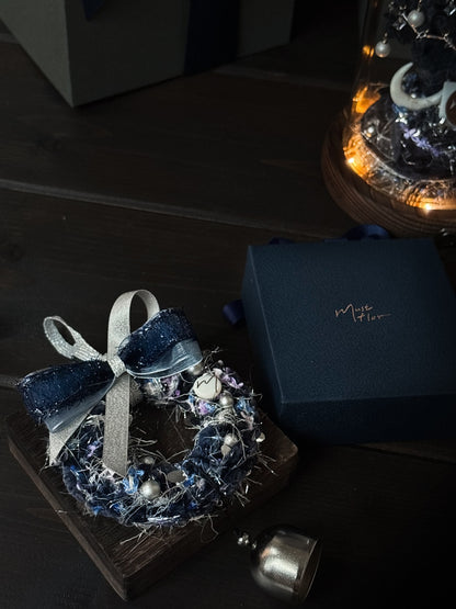 Mustflor聖誕限定 - 混色毛線鈴鐺小花圈 (新增2025新色)