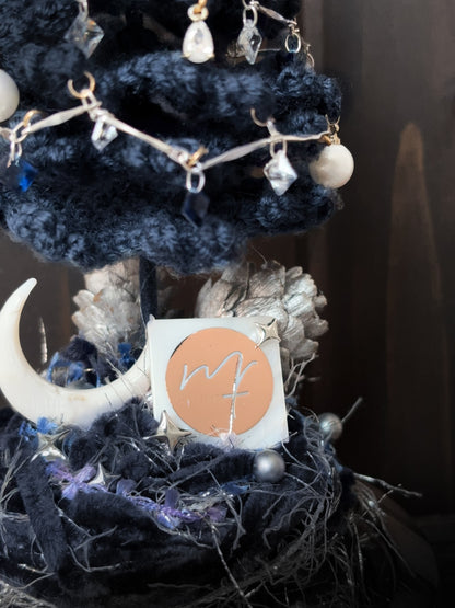 2025聖誕限定-針織聖誕樹玻璃花盅小夜燈