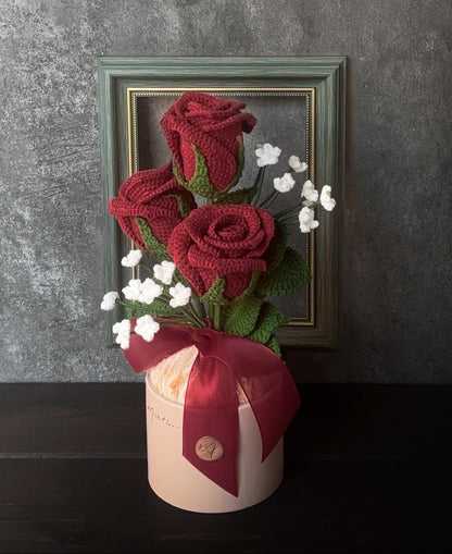 Mustflor繁花禮盒-酒紅玫瑰 Rose