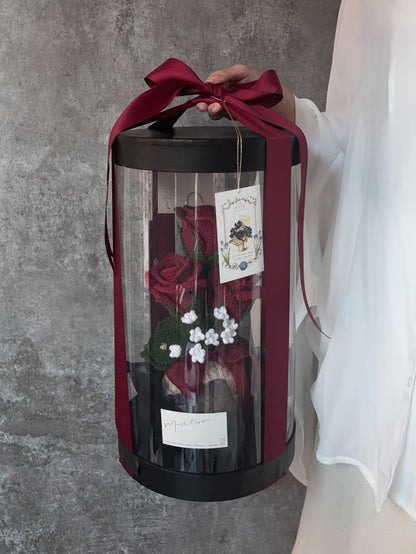 Mustflor繁花禮盒-酒紅玫瑰 Rose