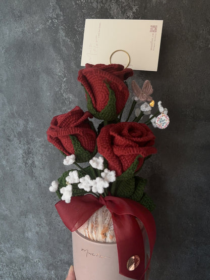 Mustflor繁花禮盒-酒紅玫瑰 Rose